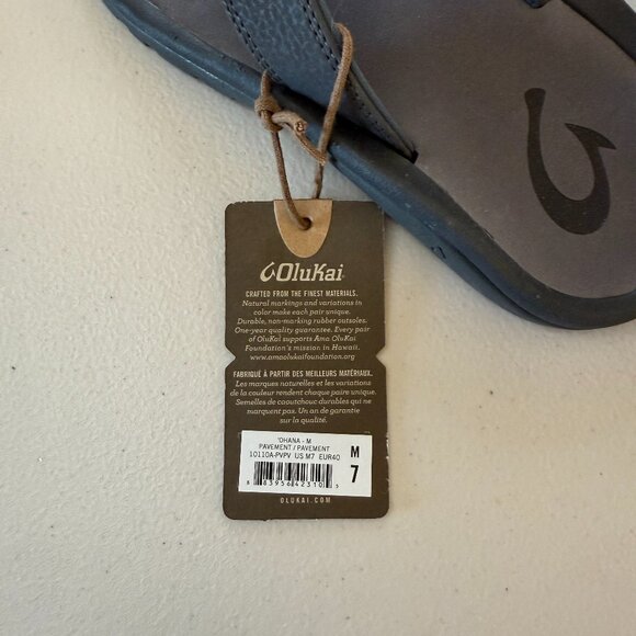OluKai Men's Sandals / Flip-flops Size 7 - Kona - Picture 2 of 3